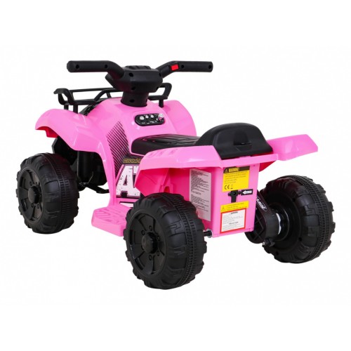 Quad Storm dětská baterie růžová + motor 25W + MP3 USB + LED