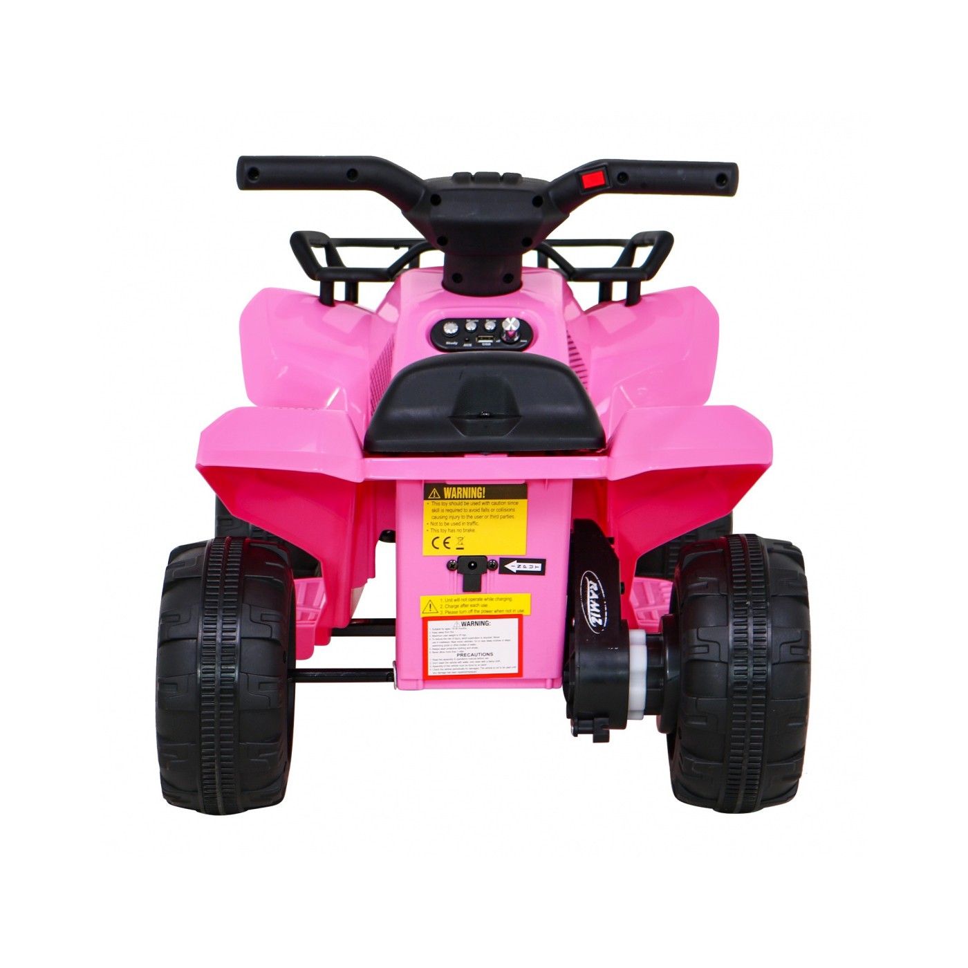 Quad Storm dětská baterie růžová + motor 25W + MP3 USB + LED