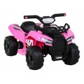 Quad Storm dětská baterie růžová + motor 25W + MP3 USB + LED