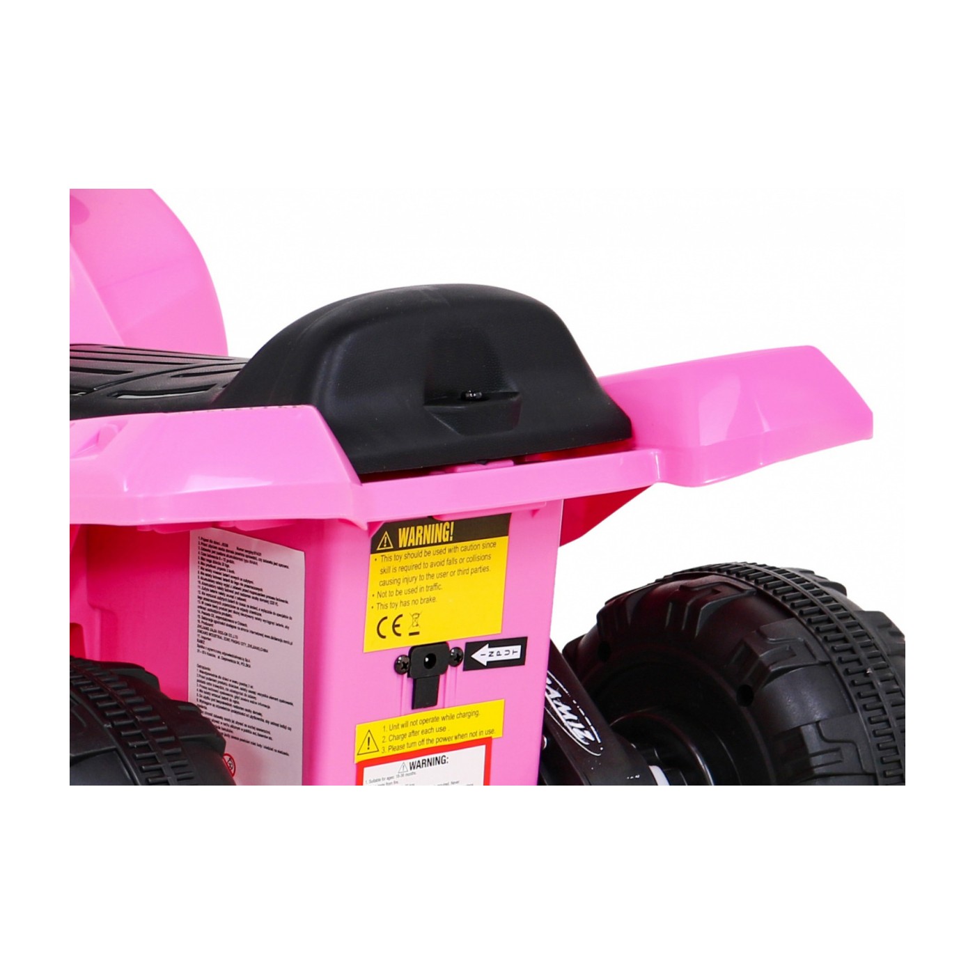 Quad Storm dětská baterie růžová + motor 25W + MP3 USB + LED
