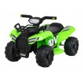 Quad Storm dětská baterie zelená + motor 25W + MP3 USB + LED