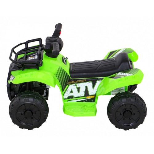 Quad Storm dětská baterie zelená + motor 25W + MP3 USB + LED