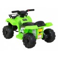 Quad Storm dětská baterie zelená + motor 25W + MP3 USB + LED