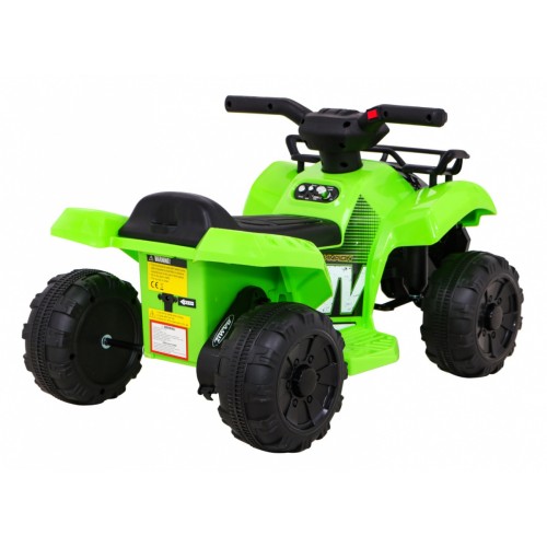 Quad Storm dětská baterie zelená + motor 25W + MP3 USB + LED
