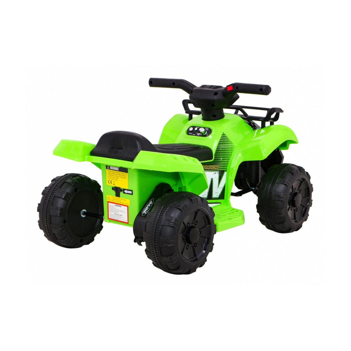 Quad Storm dětská baterie zelená + motor 25W + MP3 USB + LED