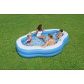 Nafukovací rodinný bazén 270x198x51cm BESTWAY okýnko + 2 nafukovací sedadla