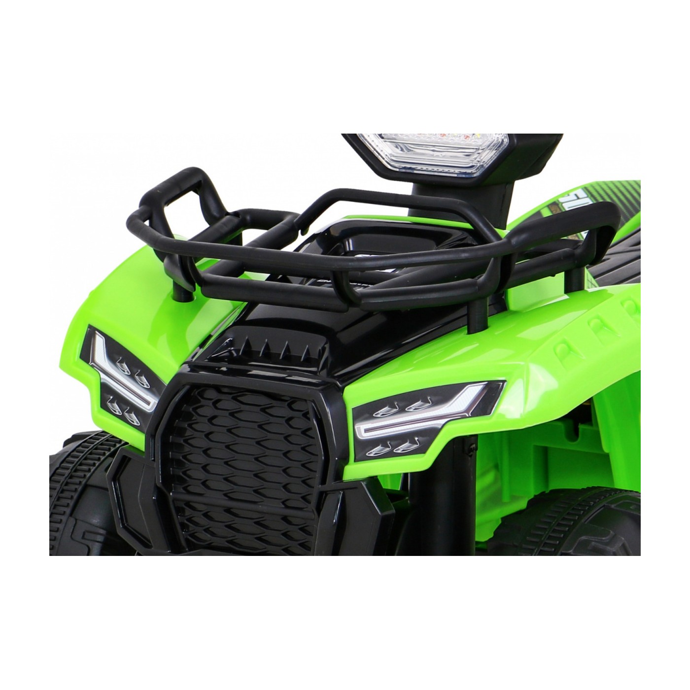 Quad Storm dětská baterie zelená + motor 25W + MP3 USB + LED