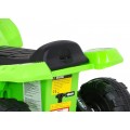 Quad Storm dětská baterie zelená + motor 25W + MP3 USB + LED