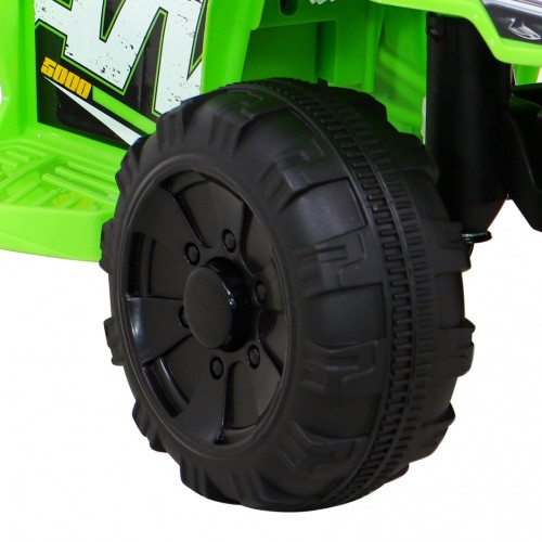 Quad Storm dětská baterie zelená + motor 25W + MP3 USB + LED