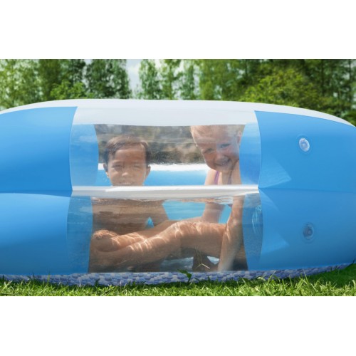 Nafukovací rodinný bazén 270x198x51cm BESTWAY okýnko + 2 nafukovací sedadla