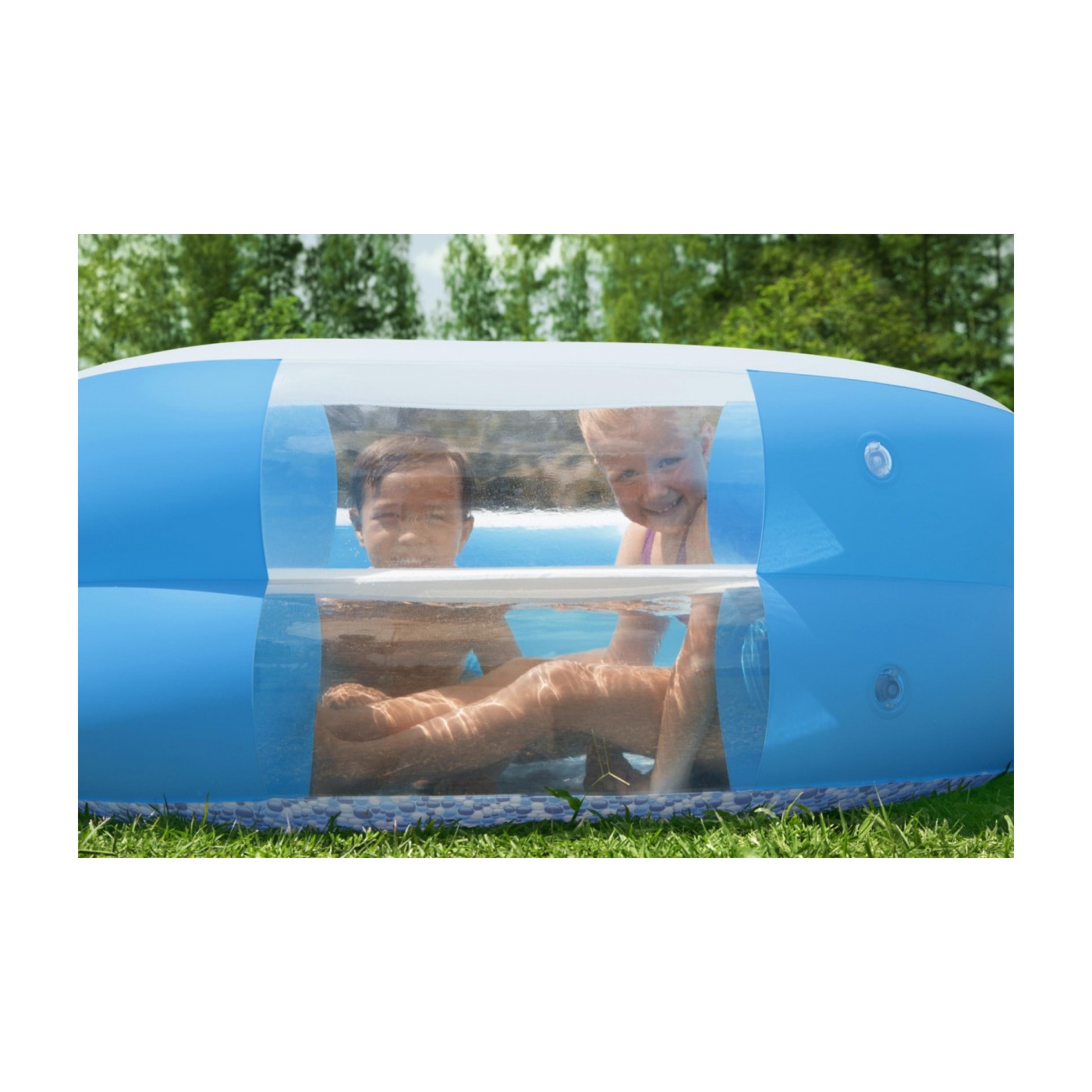 Nafukovací rodinný bazén 270x198x51cm BESTWAY okýnko + 2 nafukovací sedadla