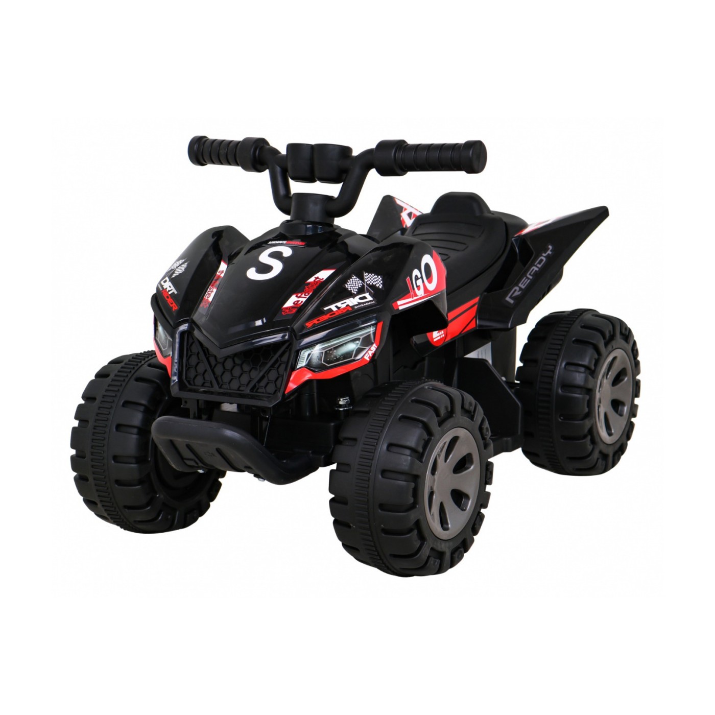 Quad Nejrychlejší dětská baterie černá + 25W motor