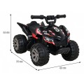 Quad Nejrychlejší dětská baterie černá + 25W motor