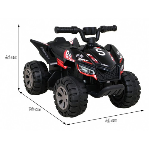 Quad Nejrychlejší dětská baterie černá + 25W motor