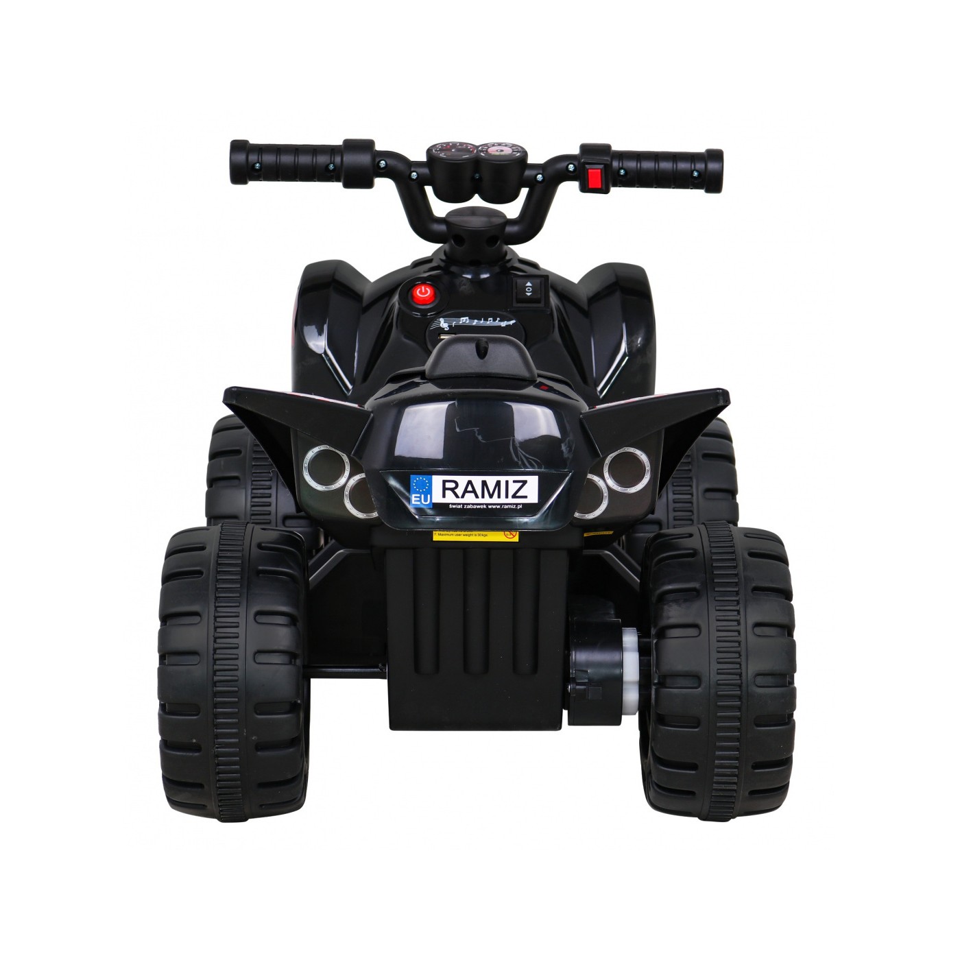 Quad Nejrychlejší dětská baterie černá + 25W motor