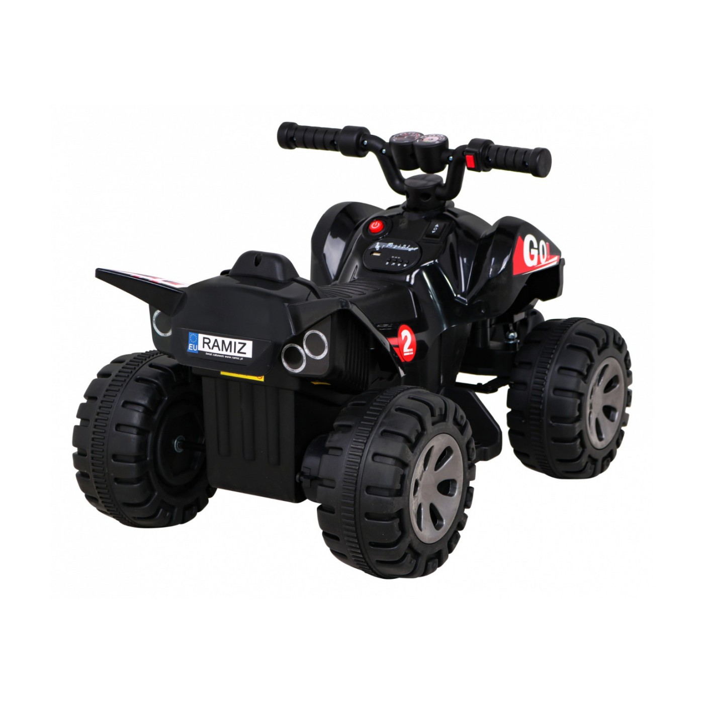 Quad Nejrychlejší dětská baterie černá + 25W motor