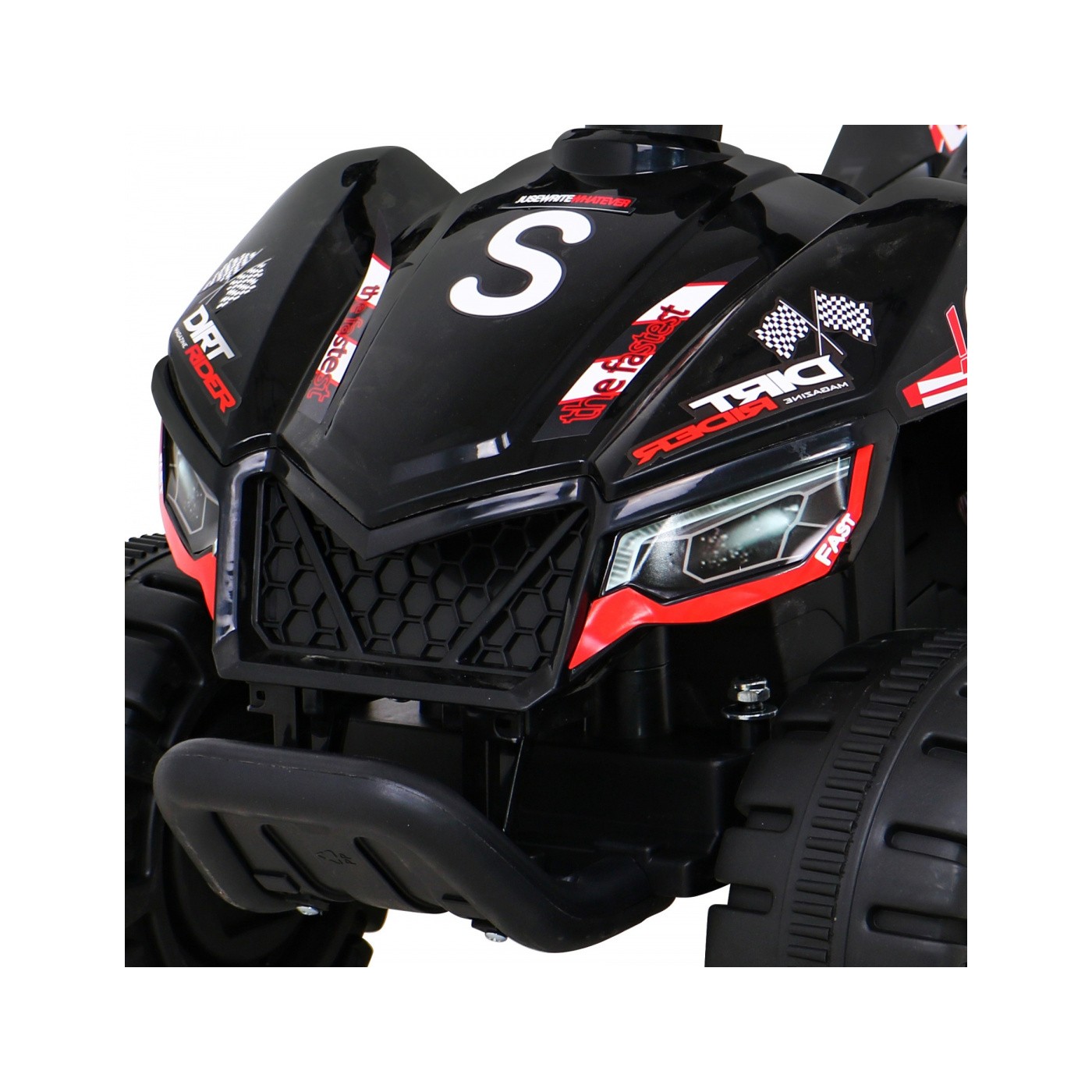 Quad Nejrychlejší dětská baterie černá + 25W motor