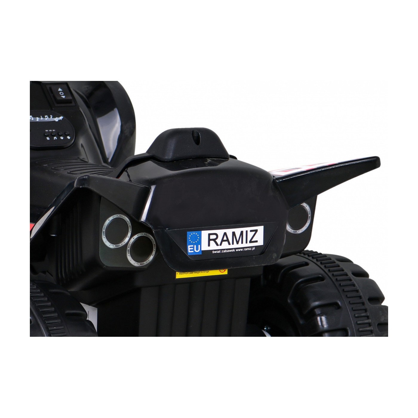 Quad Nejrychlejší dětská baterie černá + 25W motor