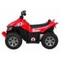 Quad Nejrychlejší dětská baterie červená + 25W motor