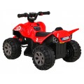 Quad Nejrychlejší dětská baterie červená + 25W motor