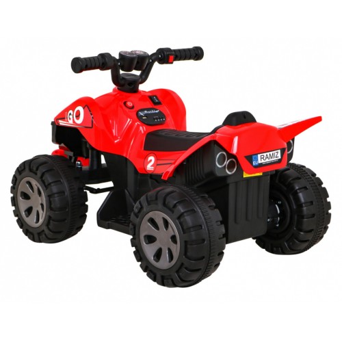 Quad Nejrychlejší dětská baterie červená + 25W motor