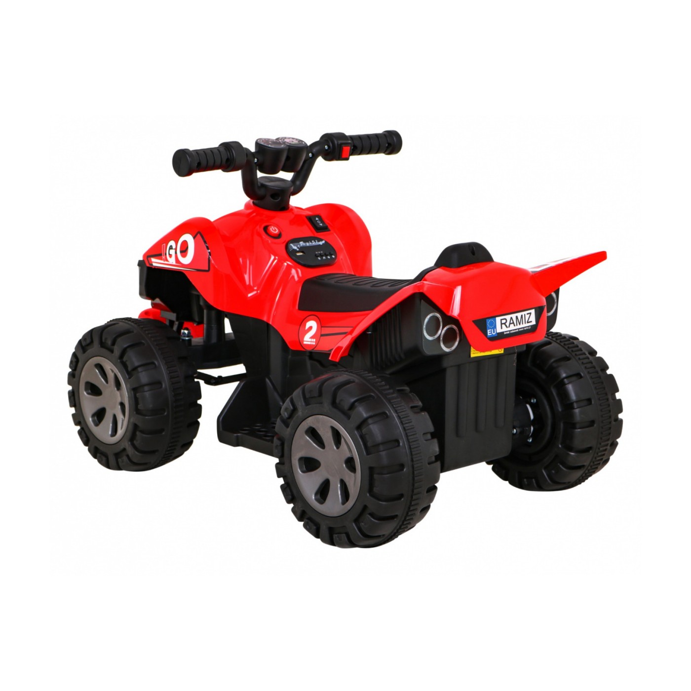 Quad Nejrychlejší dětská baterie červená + 25W motor