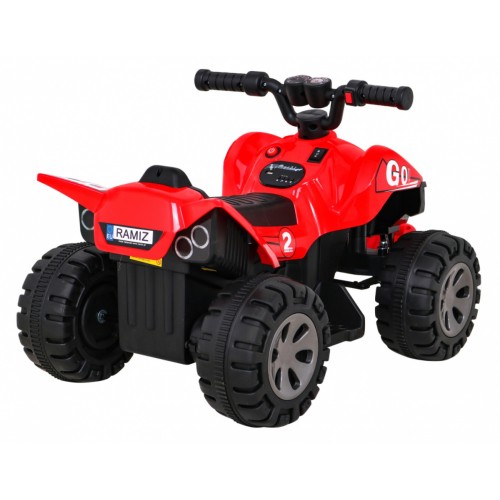 Quad Nejrychlejší dětská baterie červená + 25W motor