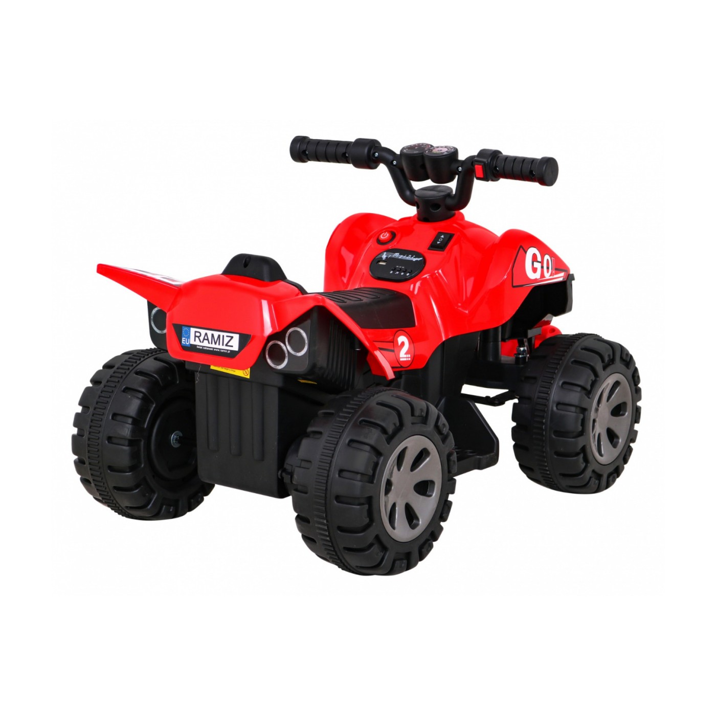 Quad Nejrychlejší dětská baterie červená + 25W motor