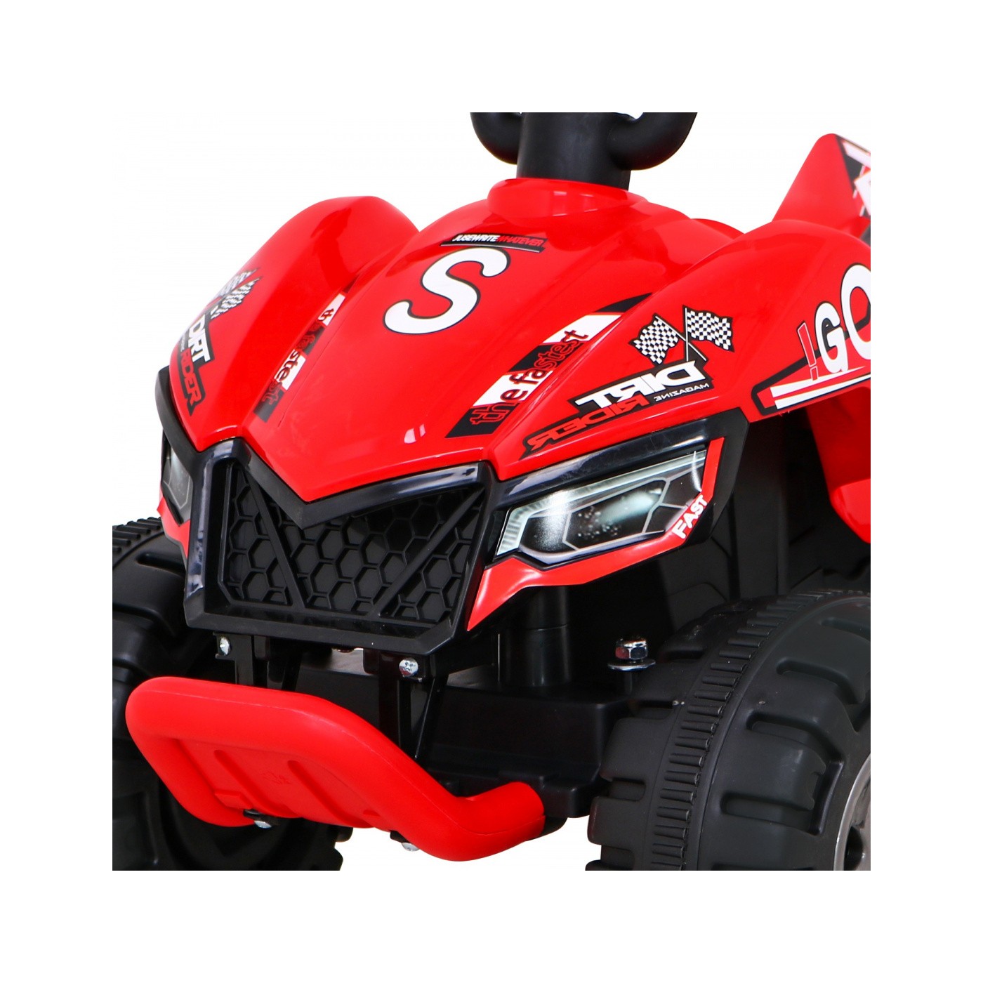 Quad Nejrychlejší dětská baterie červená + 25W motor