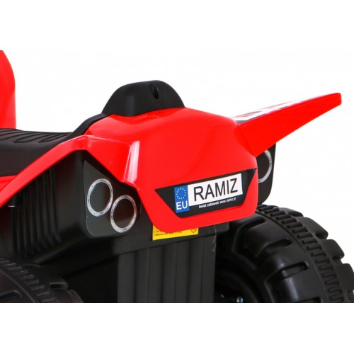 Quad Nejrychlejší dětská baterie červená + 25W motor