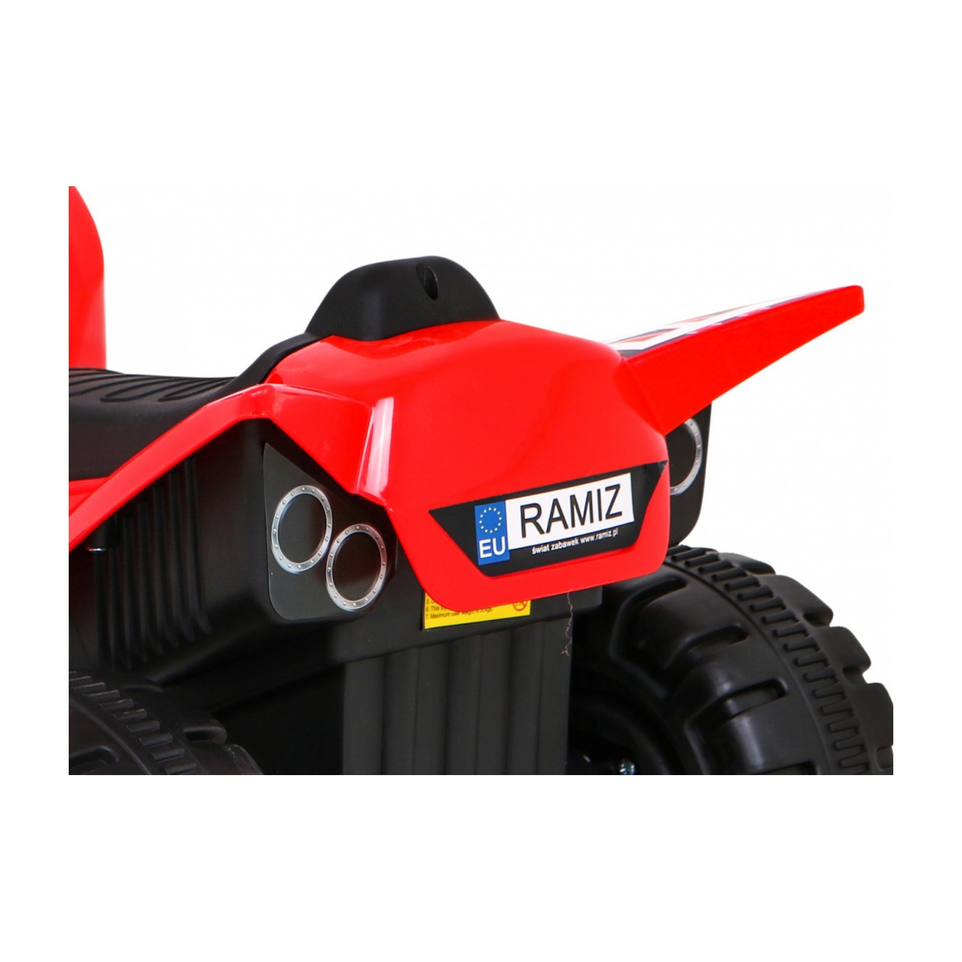 Quad Nejrychlejší dětská baterie červená + 25W motor