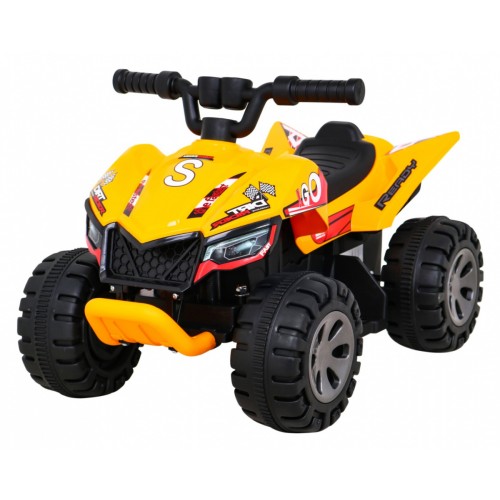 Quad Nejrychlejší dětská baterie žlutý + 25W motor