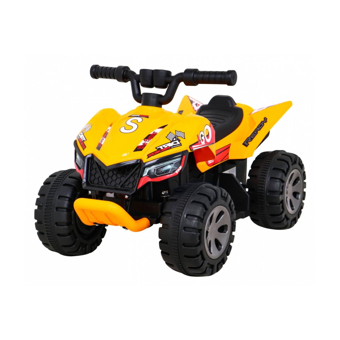 Quad Nejrychlejší dětská baterie žlutý + 25W motor