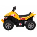 Quad Nejrychlejší dětská baterie žlutý + 25W motor