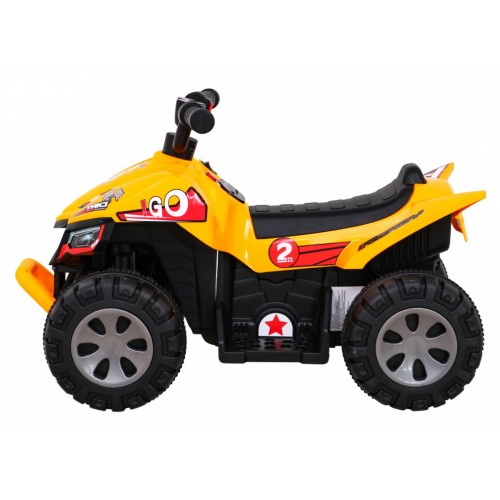 Quad Nejrychlejší dětská baterie žlutý + 25W motor
