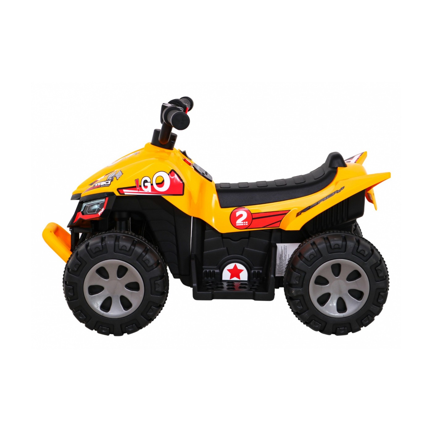 Quad Nejrychlejší dětská baterie žlutý + 25W motor