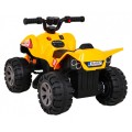 Quad Nejrychlejší dětská baterie žlutý + 25W motor