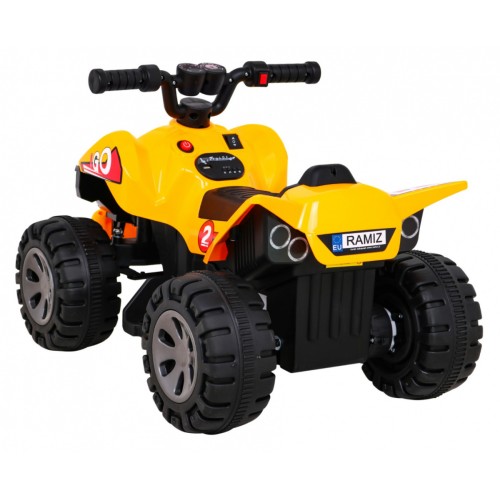 Quad Nejrychlejší dětská baterie žlutý + 25W motor