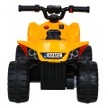 Quad Nejrychlejší dětská baterie žlutý + 25W motor