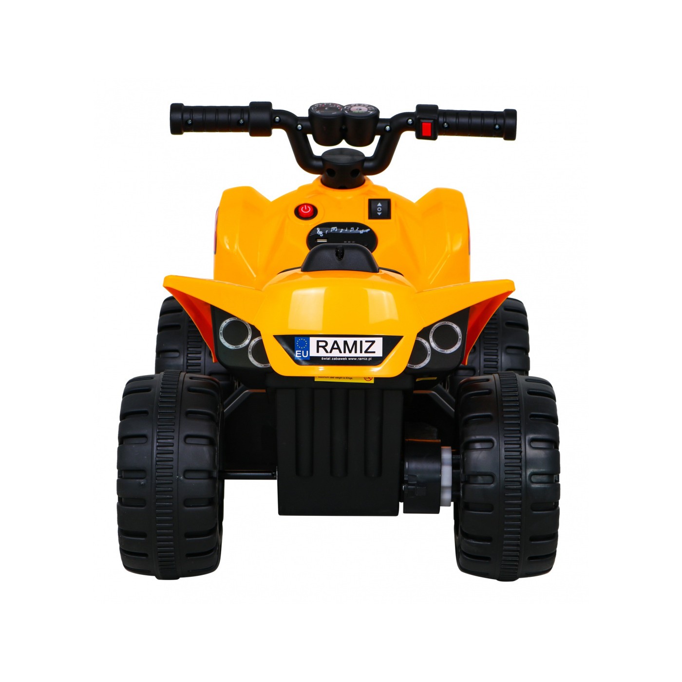 Quad Nejrychlejší dětská baterie žlutý + 25W motor