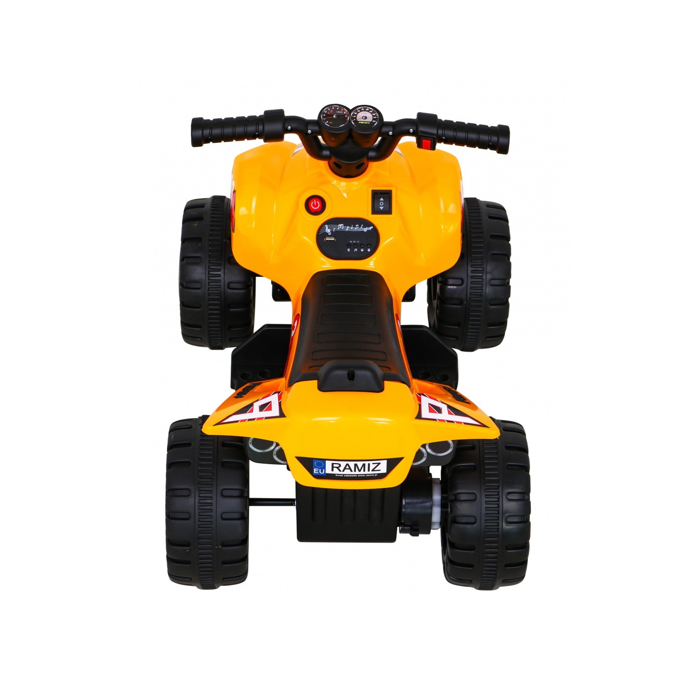 Quad Nejrychlejší dětská baterie žlutý + 25W motor