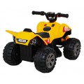 Quad Nejrychlejší dětská baterie žlutý + 25W motor