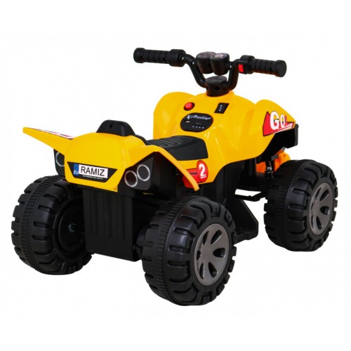 Quad Nejrychlejší dětská baterie žlutý + 25W motor