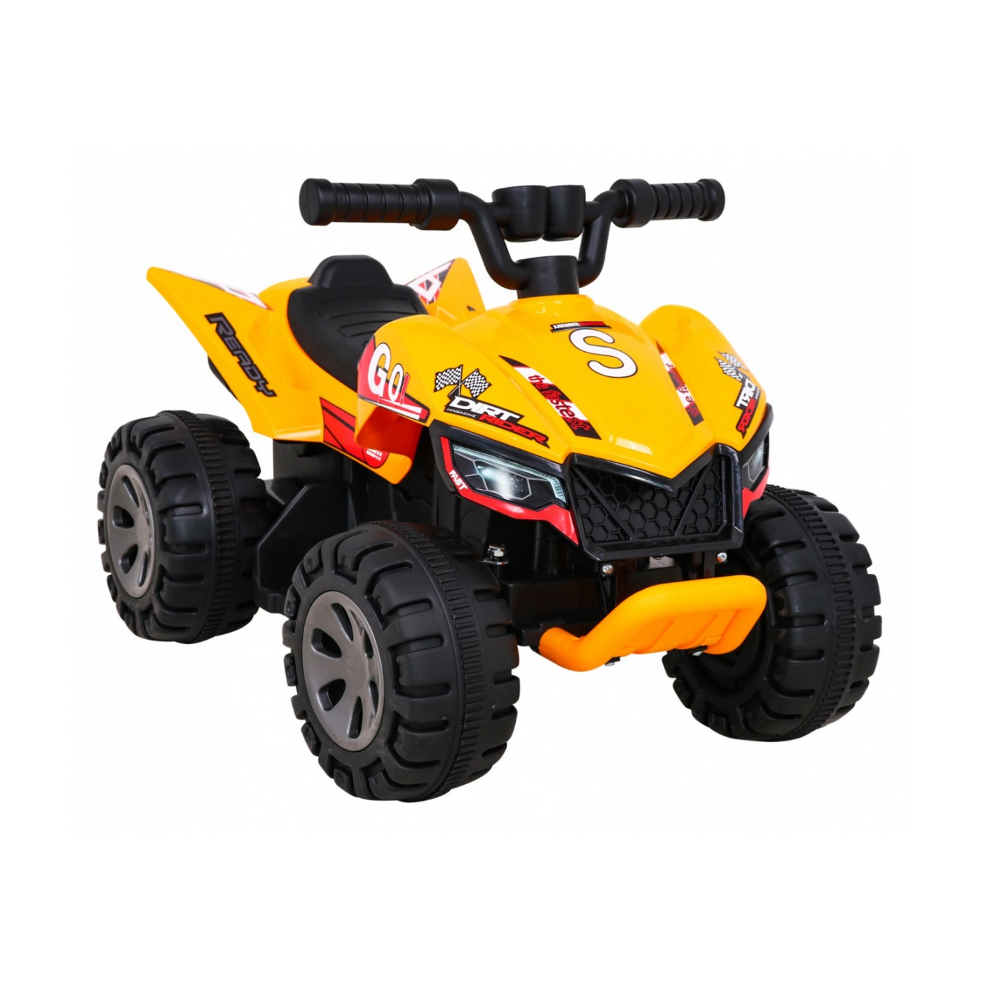 Quad Nejrychlejší dětská baterie žlutý + 25W motor