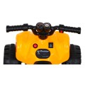 Quad Nejrychlejší dětská baterie žlutý + 25W motor