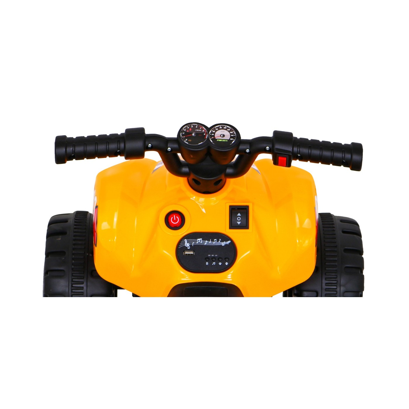 Quad Nejrychlejší dětská baterie žlutý + 25W motor
