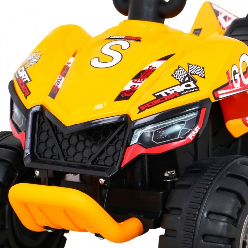 Quad Nejrychlejší dětská baterie žlutý + 25W motor