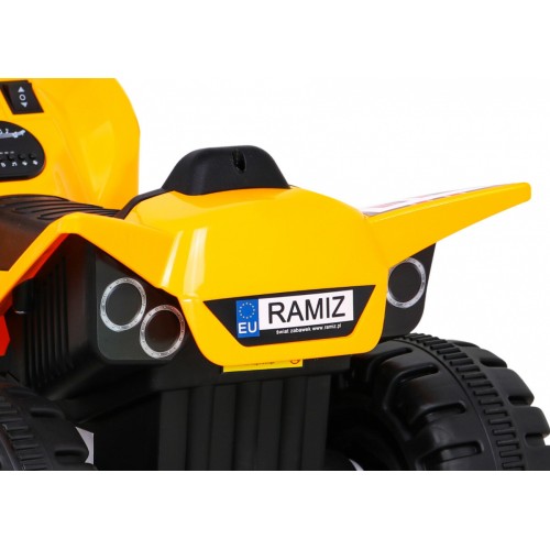 Quad Nejrychlejší dětská baterie žlutý + 25W motor