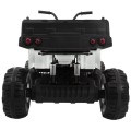 Quad XL ATV dětská baterie bílá 4x4 poháněný kufr pomalý start EVA Audio LED