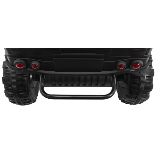 Quad XL ATV dětská baterie bílá 4x4 poháněný kufr pomalý start EVA Audio LED